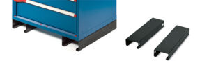 Pair of bases for forklift and pallet truck