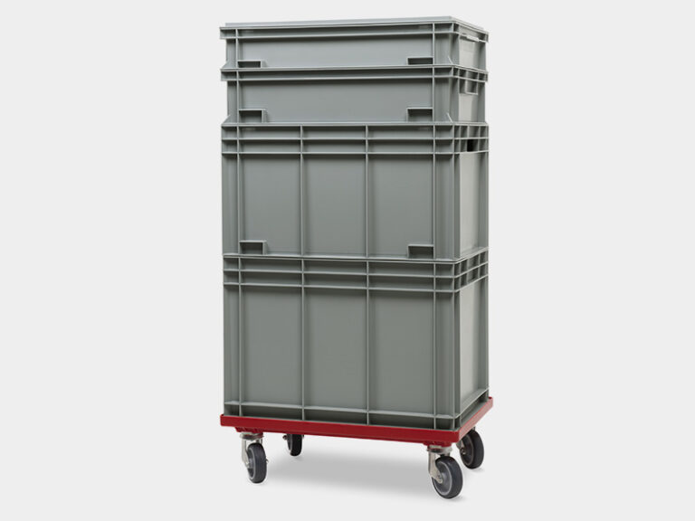 Trolley with wheels for Euro Box container 600x400