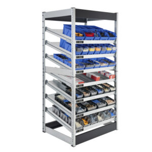 System ST Kanban racks with dividers - FIFO