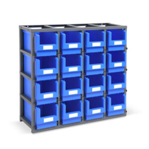 Regały modułowe z możliwością układania w stosy Storage Domino